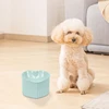 Ceramic Tilted Elevated Cat Bowl Heart Shape Anti Slip Cute for Cats Kitten Small Dogs Functional Width 14cm Handmade Pet Feeder 4