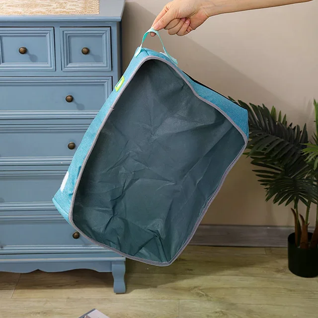 Folding Cat Litter Box Portable Waterproof Oxford Cloth Cat Litter Box Cat Toilet Cleaning Basin Supplies Pet Toilet 5
