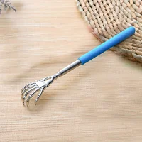 1 Random Color Portable Stretchable Scratch Tool, Adjustable Length Claw-shaped Stainless Steel Stretchable Scratch and Massage Device - Image 2