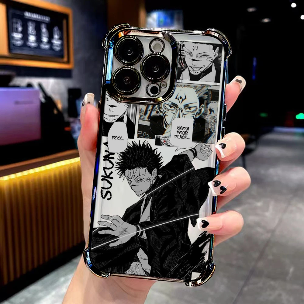 Stylish Anime Jujutsu Kaisen Plating Phone Case