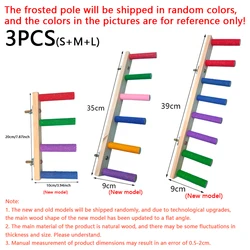 Bird Climbing Ladder Toy - Wooden Exercise Rack for Parrot Interaction and Fun (3PCS)