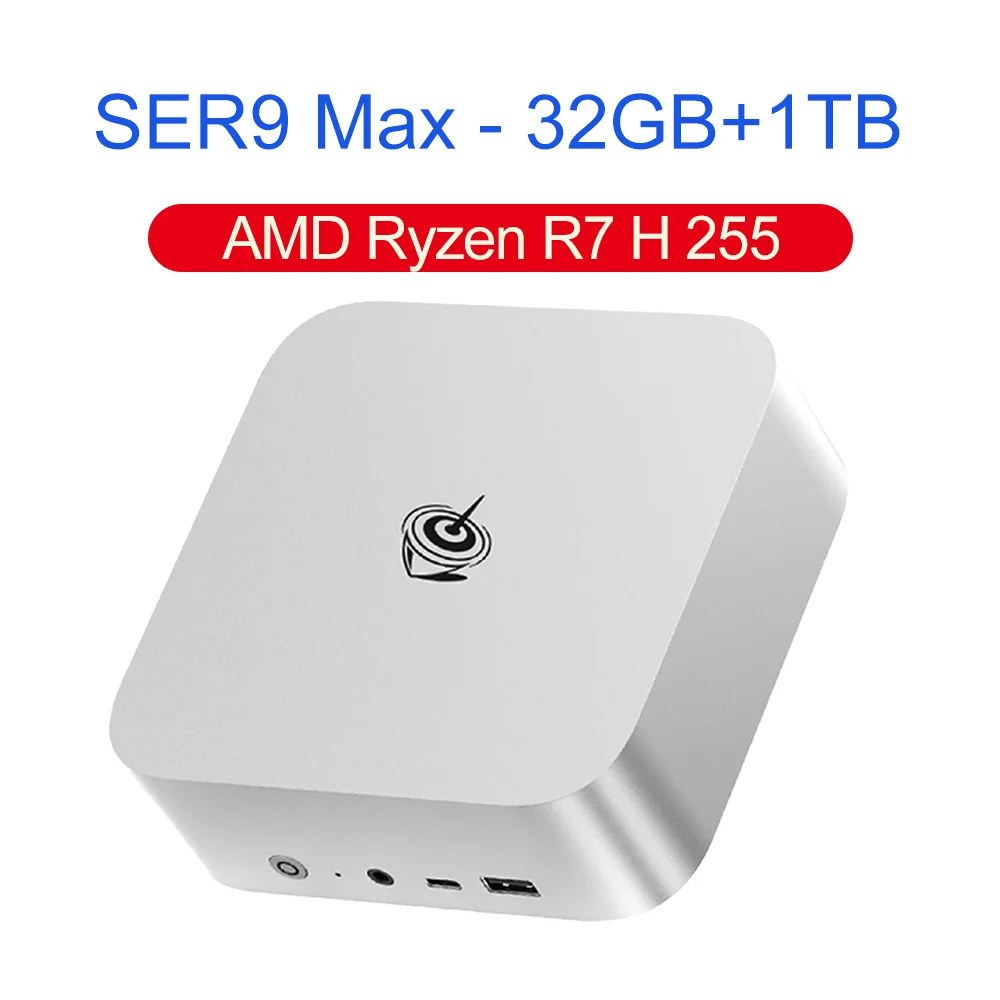 Beelink SER9 Pro/Max AMD Ryzen 7 H255 32GB LPDDR5X RAM 1TB NVMe