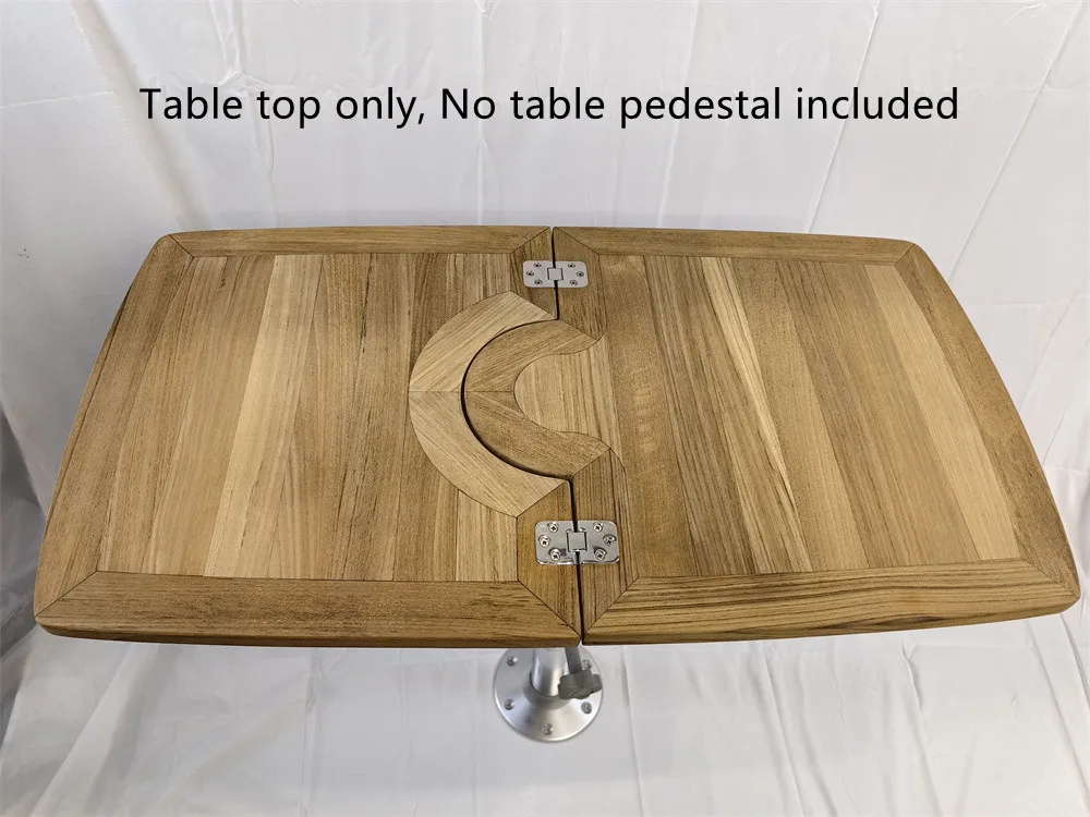 Balcony Folding Teak Table Top With Table Support 380600/510750mm Marine  Boat RV 