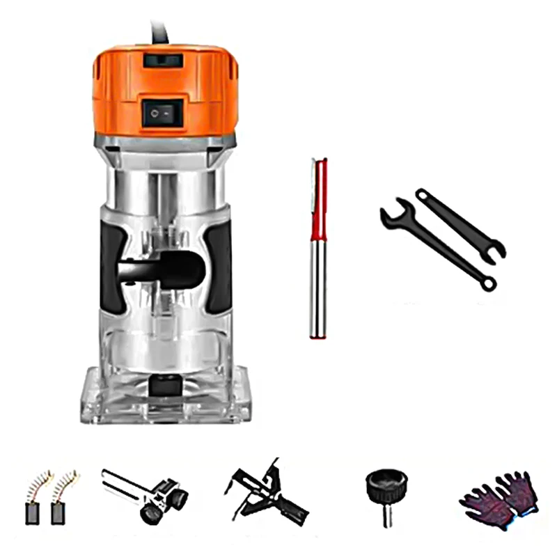 Woodworking Electric Trimmer Wood Milling Engraving Slotting Trimming Machine Hand Carving Machine Wood Router woodworking tools wood router plunge router