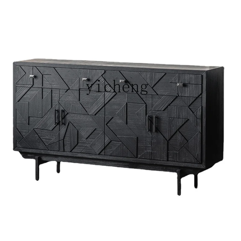 

Zc Vintage Sideboard Cabinet Arch Wine Cabinet Glass Door Display Home Curio Cabinet