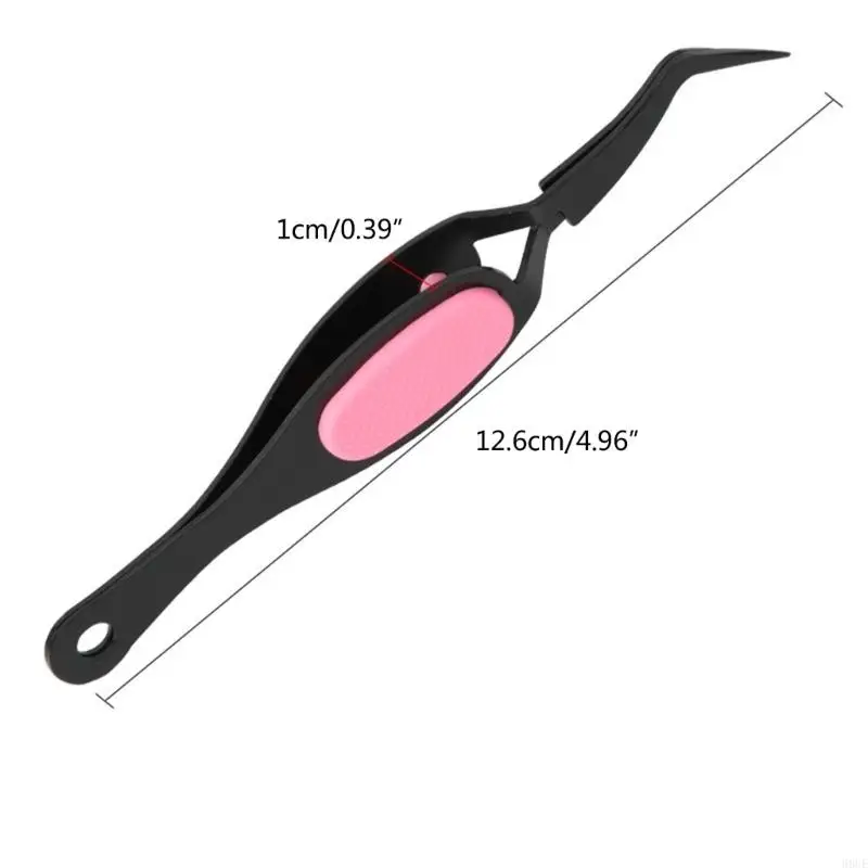 68UE Gripping Tweezers for Jewelry Making Repair Tool Flat Tip Crossing Lock Angled Tip Tweezers Reverse Grip Unisex