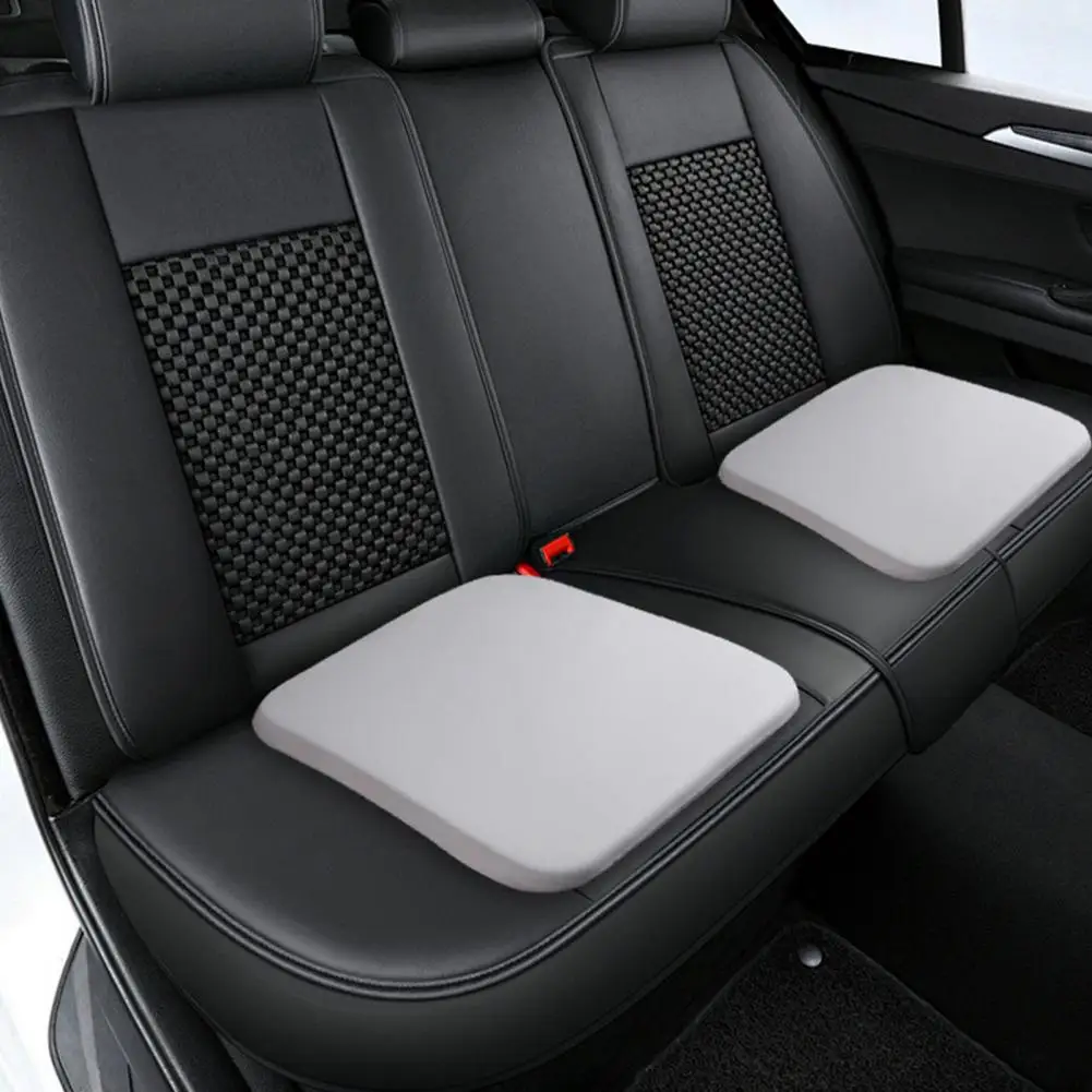 Chair Seat Cushion Ergonomic Memory Foam Seat Cushion with Ties for Office Chair Car Home Non-slip Washable Cover Square 4