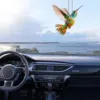 Hummingbird Acrylic 2D Pendant Home Decorative Window Car Interior Hanging Catch The Sun Window Decoration Bag Key Pendant 5