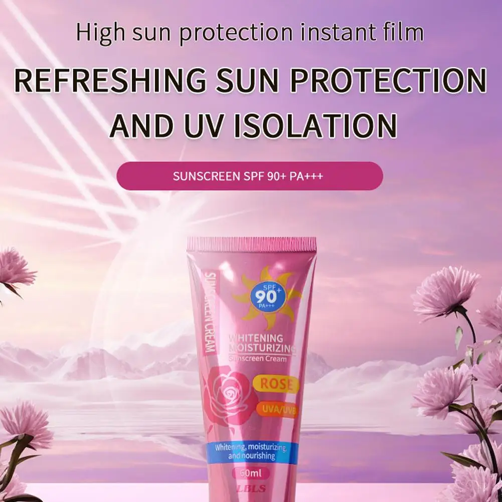 SPF90+ Sunscreen Cream Protector Facial Sun Block Gel Isolation Lotion Cream Bleaching Creams Facial Moisturizer Summer Care