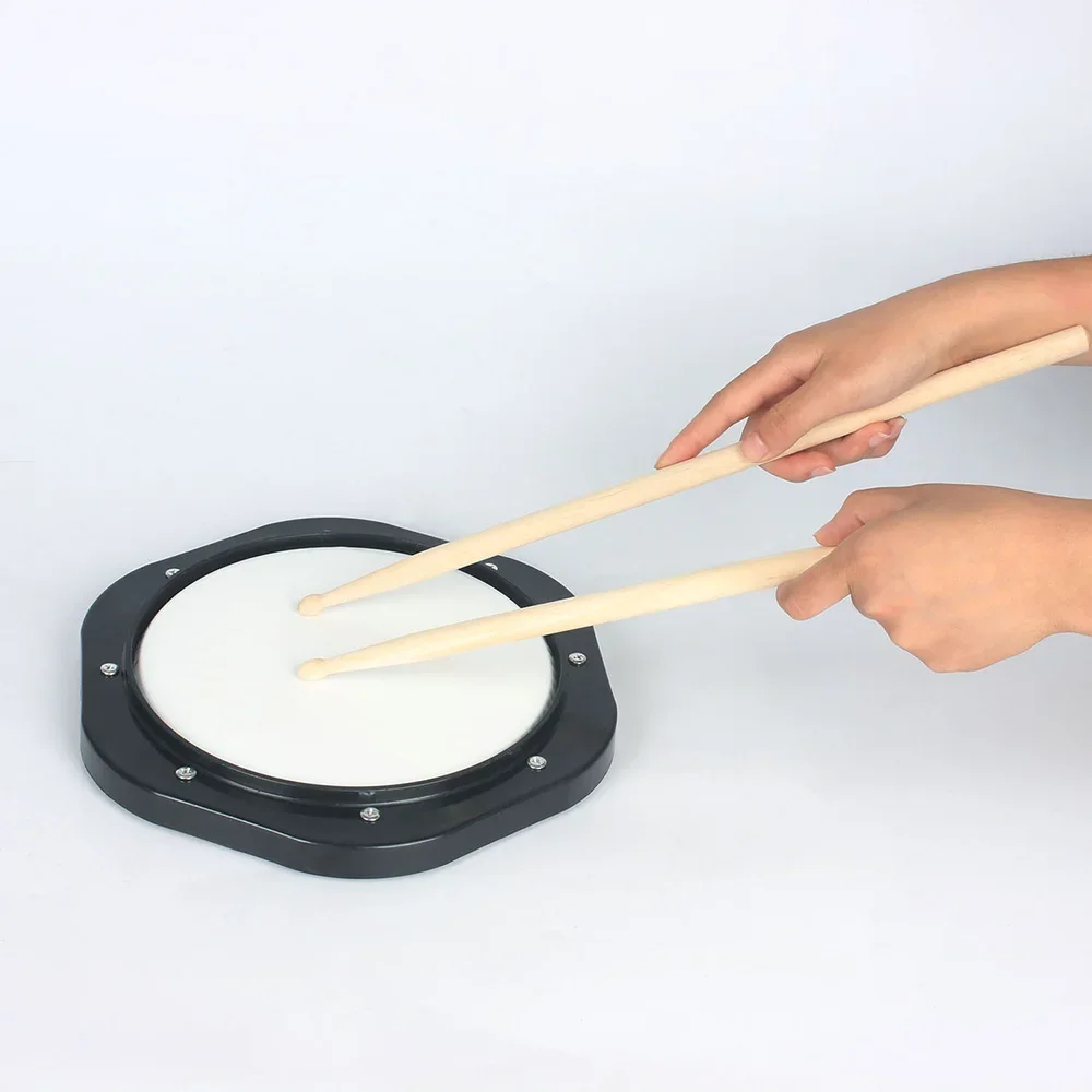 10-Inch Beginner's Silent Practice Drum Kit with Pad, Bag, and Drumsticks