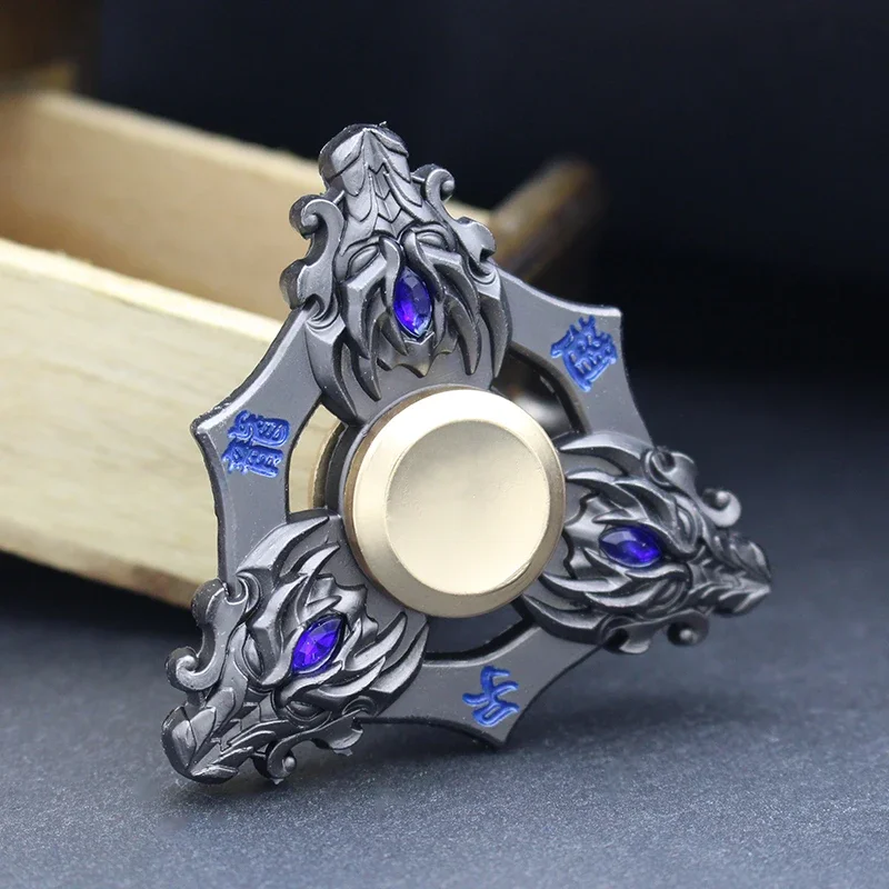 New Zinc Alloy Fidget Spinner Adult Gift Smooth Electroplate Hybrid Bearing Toys Metal Fidget Hand Spinner Finger Focus Toy 3