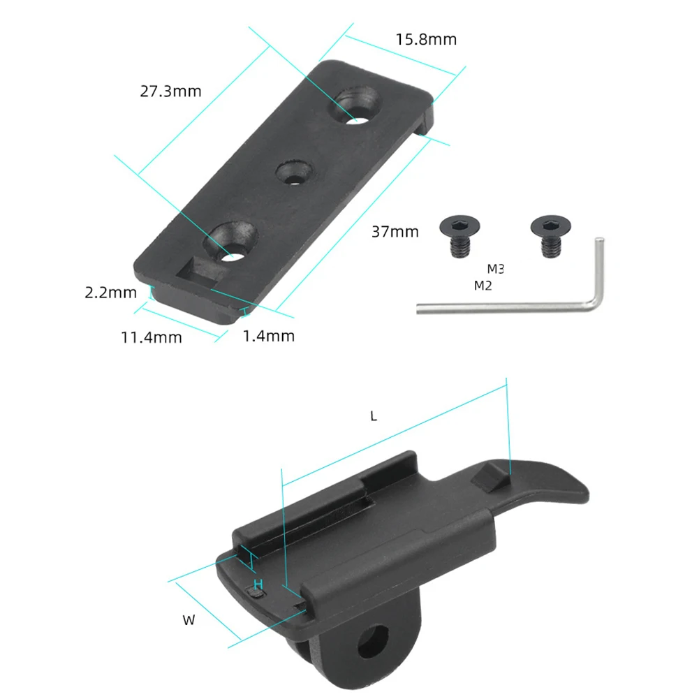 Bicycle Headlight Holder Stand Base For GoPro Interface Light Clip Buckle