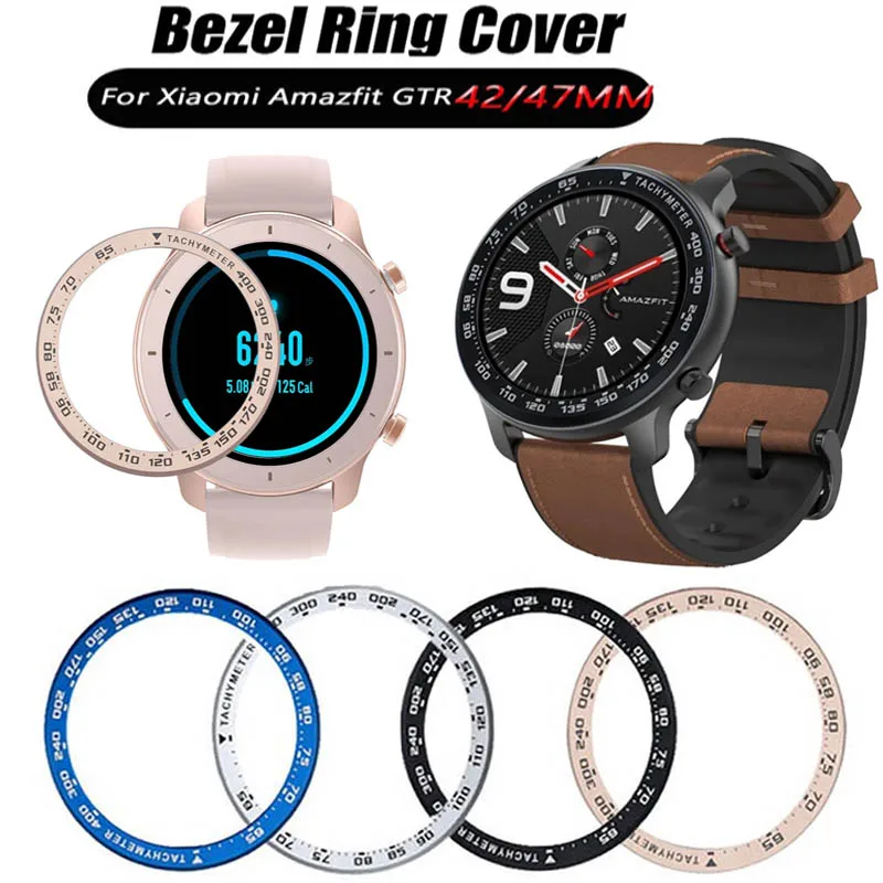 

For Xiaomi Amazfit GTR 47MM Metal Outer Edge Cover Bezel Ring Dial Scale Speed Tachymeter Case For Amazfit GTR 47mm 42mm