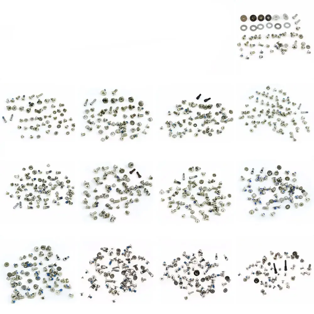 Mobile Phone Screws JCD Screws Full Screw Set for iPhone 4 4S 5C 5S 5G 6G 6s 6 7 7P 8 8 plus X Repair bolt Complete Kit Replacement Parts