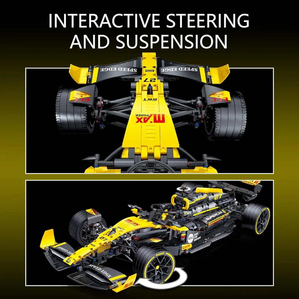 Super Racing JKC7205 1650pcs 1:8 F1 Racing Building Blocks Models