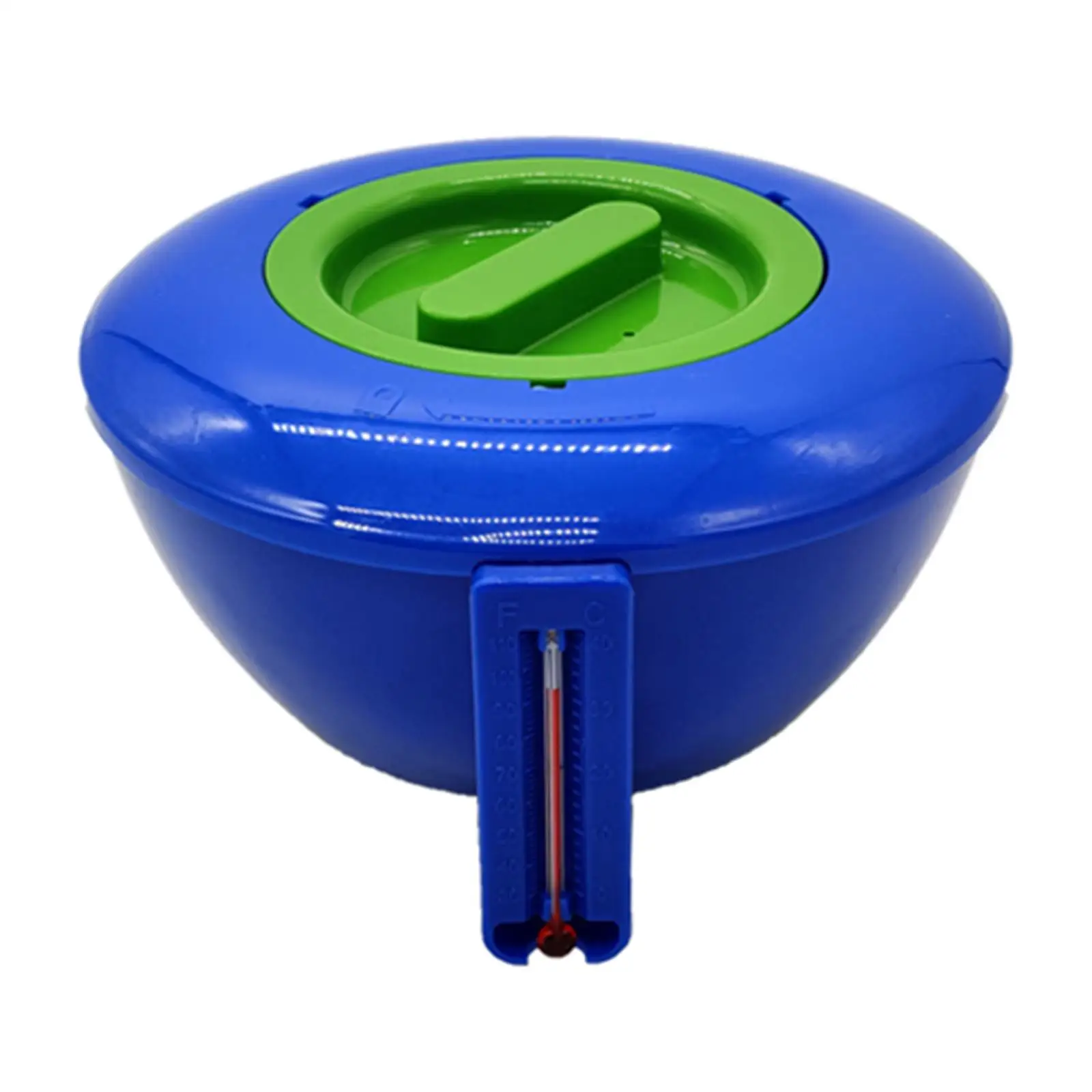 Swimming Pool 7 inch Floating Chlorine Tablet Dispenser with Thermometer