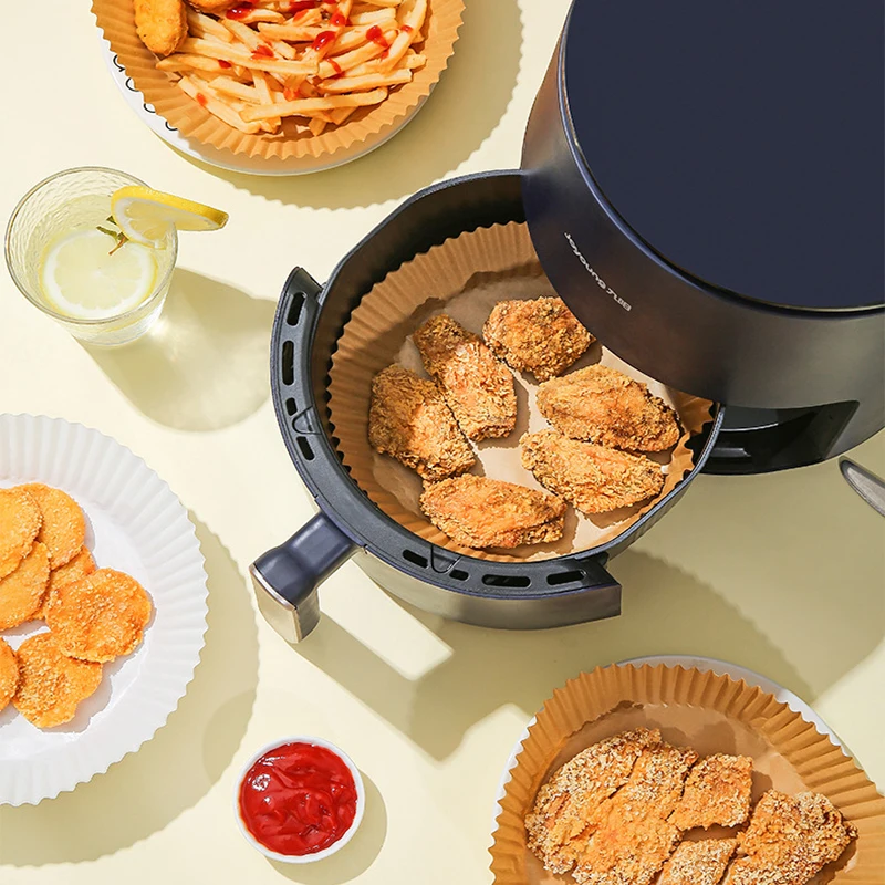 Kitchen Air Fryer Paper Special Paper Accesories Baking Disposable Oil-proof Non-Stick Baking Mat Barbecue Plate 50-300PCS