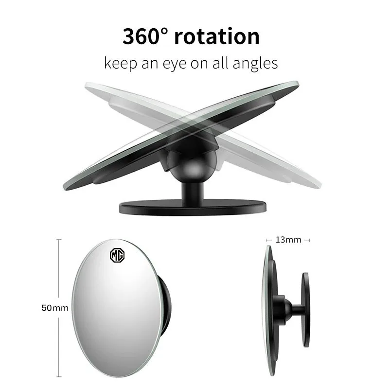 자동차 후방 거울 역방향 360도 °   모리스 가라지 MG 사이버스터 MG3 MG5 MG7 MG6 ZS ES5 ONE HS EV 사이버 X용 보조 볼록 거울