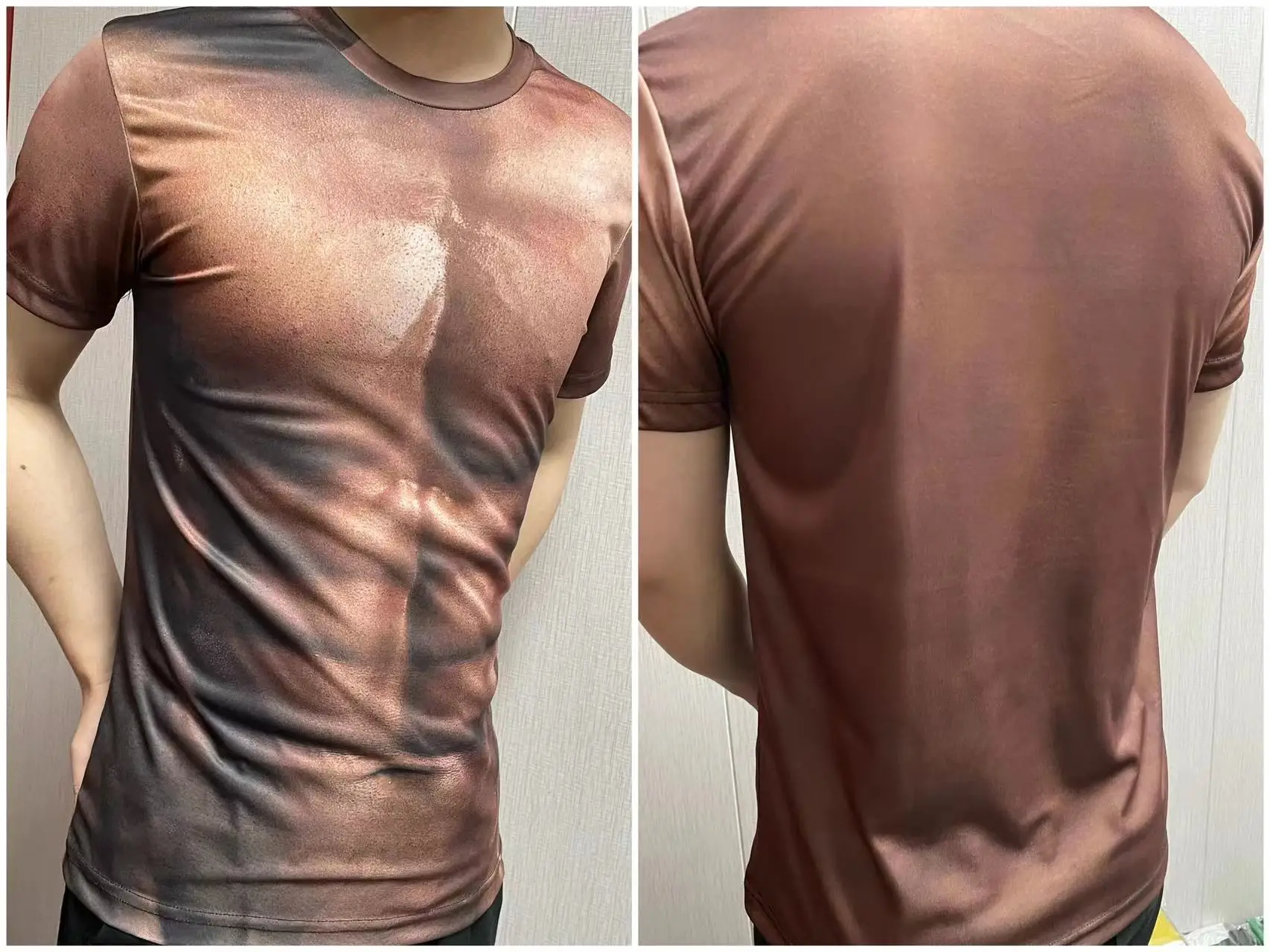 2022 Summer New 3D Muscle Fitness Street Creative Design Printed Harajuku Premium Sports Oversized Comfortable Shirt T-Shirt