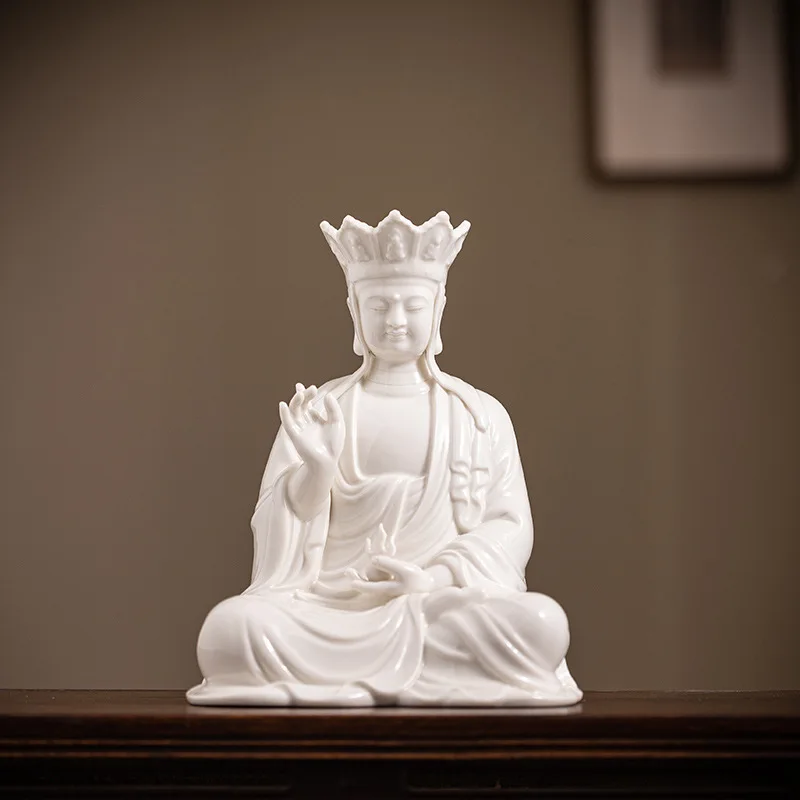Buddha statue of King Ksitigarbha Bodhisattva and home decoration, ceramic crafts, Chinese style, living room