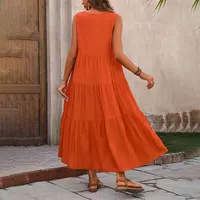 2024 Women Dress Summer Casual Brand Dresses Elegant Yellow Black Dress Femme - Image 2