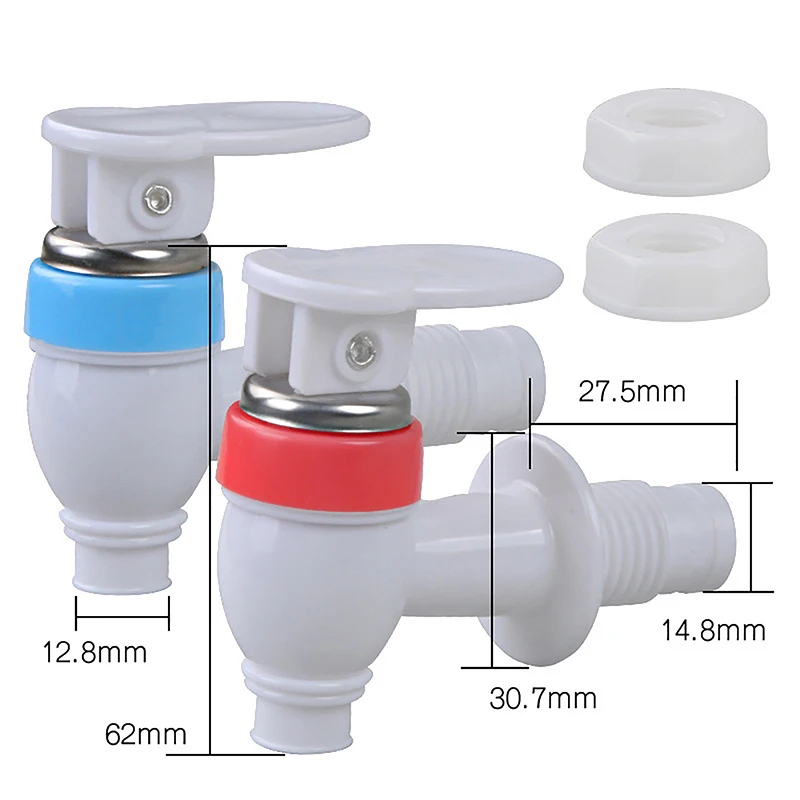 Push Type Plastic Water Dispenser Faucet Home Essential Drinking Fountains Parts Tap Replacement 1pcs bathroom faucet water tap faucet beverage faucet