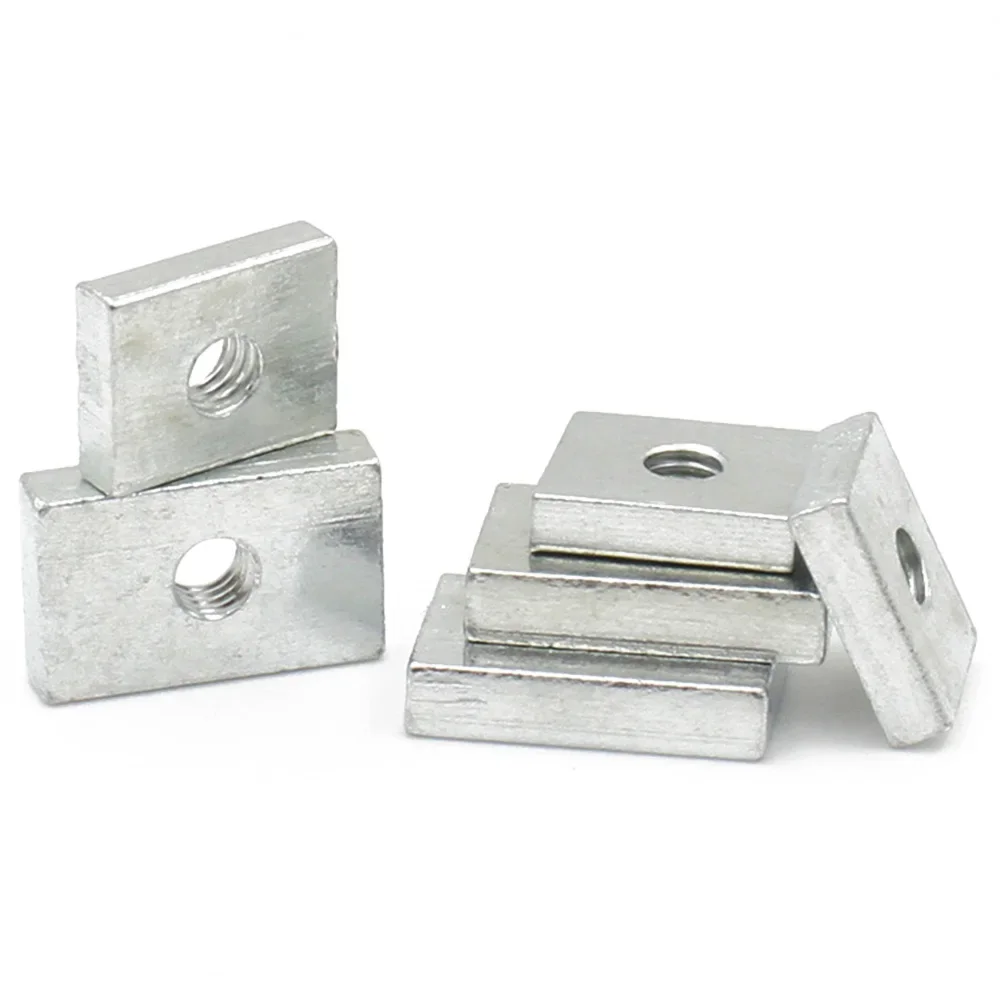 Silent Block M6 Dadi Sottili Quadrati In Acciaio Zincato – Misure M3 M4 M5 M6, Colore Zinco Dadi Acciaio Galvanizzato - Foto 6