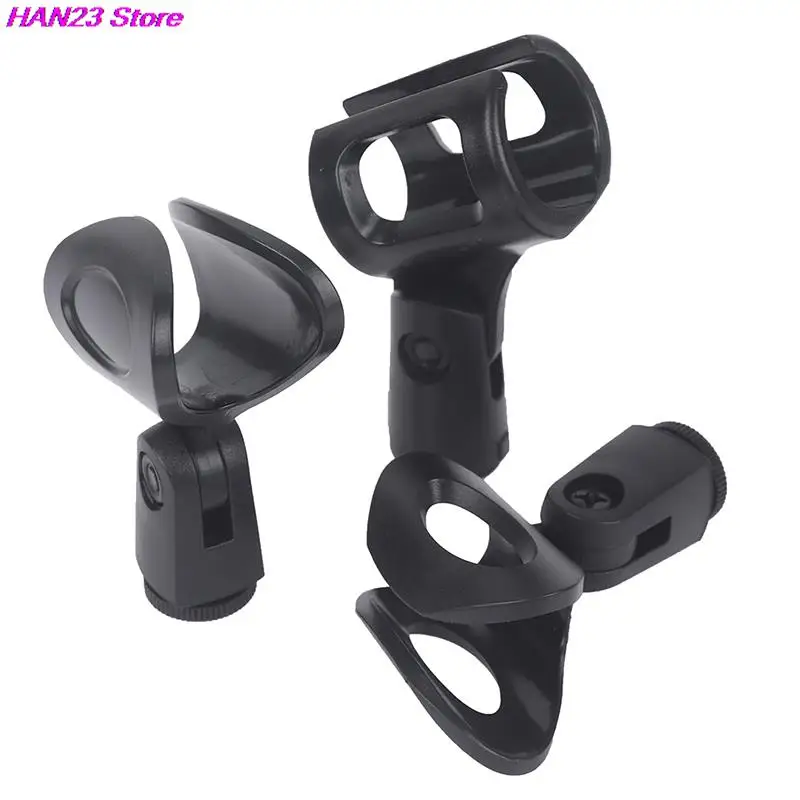 1Pc 25-46mm Universal Microphone Clip For Shure Mic Holder Handheld Microphone Wireless/Wire Mic Stand Accessory Black microphone clip holder