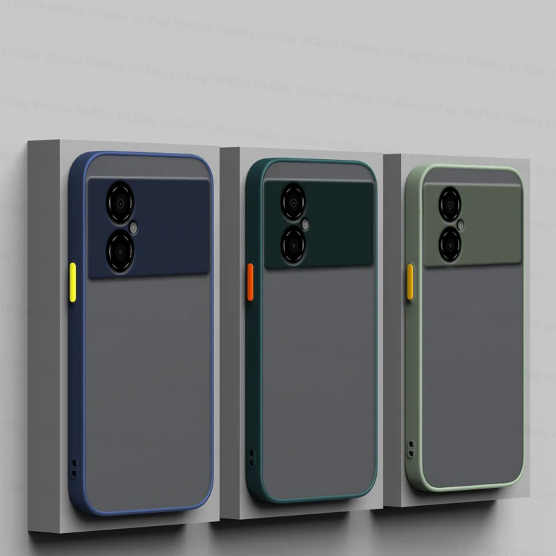 Matte PC Abdeckung Für Xiaomi Poco M4 5G Fall Xiaomi Poco M3 M4 Pro 4G 5G Abdeckung stoßfest TPU Schutzhülle Telefon Zurück Fall Po_voghion.com