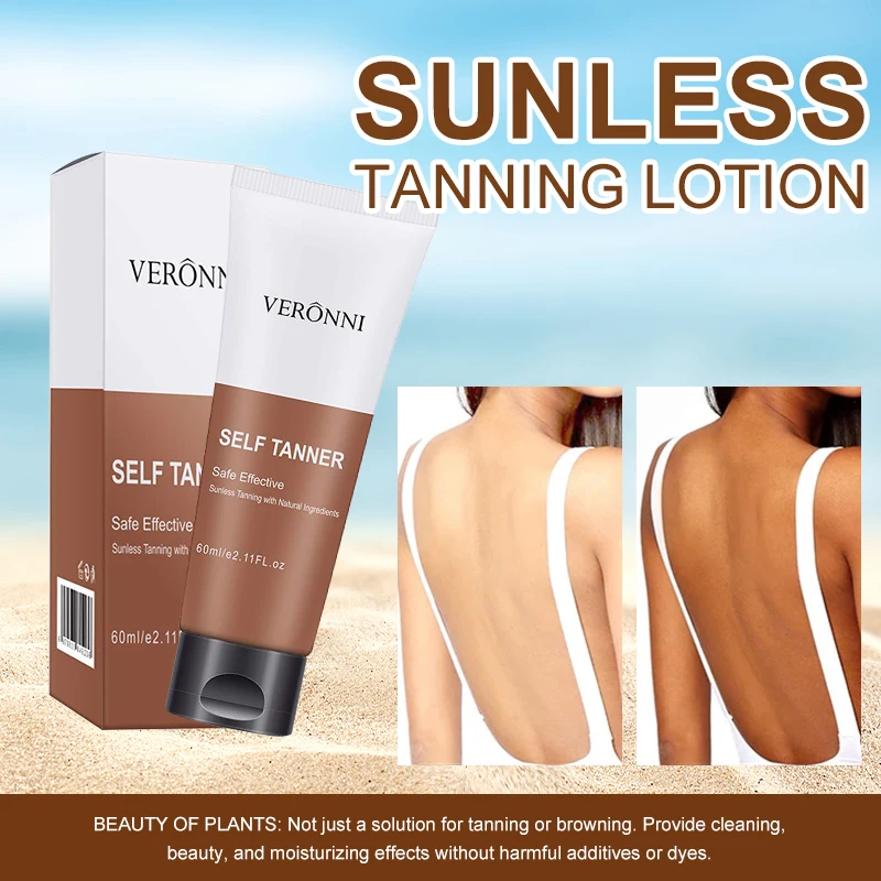 BODY TANNING OIL Bronzing Cream,Ultra Moisturizing&Tan Boosting,Natural Streak-Free Tinted self-Tanning Care For Body and Face