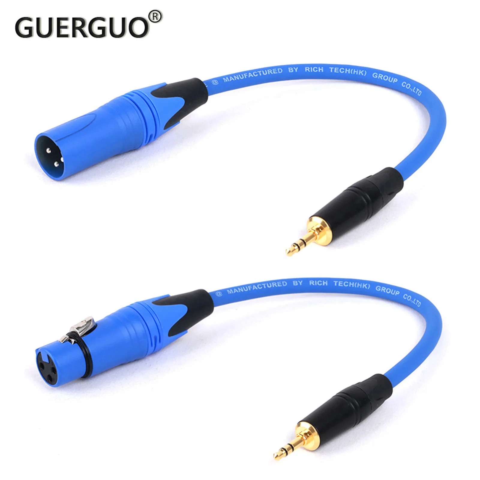 1 Stück 3,5mm(1/8) trs Stecker Buchse Audio Konverter Kopfhörer adapter an xlr 3-polige Buchse/Stecker für Mikrofone Gitarre usw.