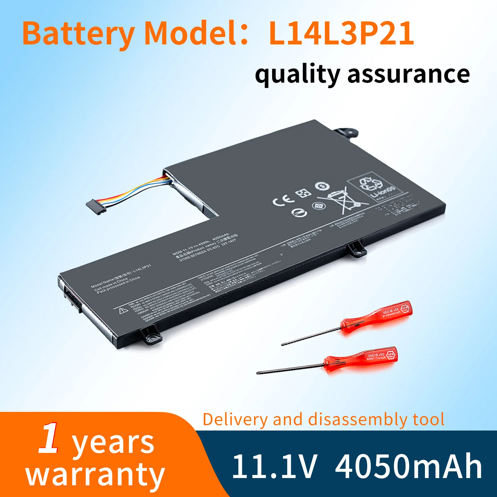 L14L3P21 L14M3P21 L14M2P21 Battery For Lenovo FLEX 3 1470,1570,EDGE 2 1580,IdeaPad 720-15IKB 81AG,500S 310S-14 U41-70