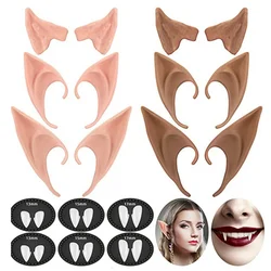 Cosplay Fairy Pixie Elf Ears Soft Vampire Ear Prop Angel Anime Party Dress Up Costume Accessories for Halloween Christmas