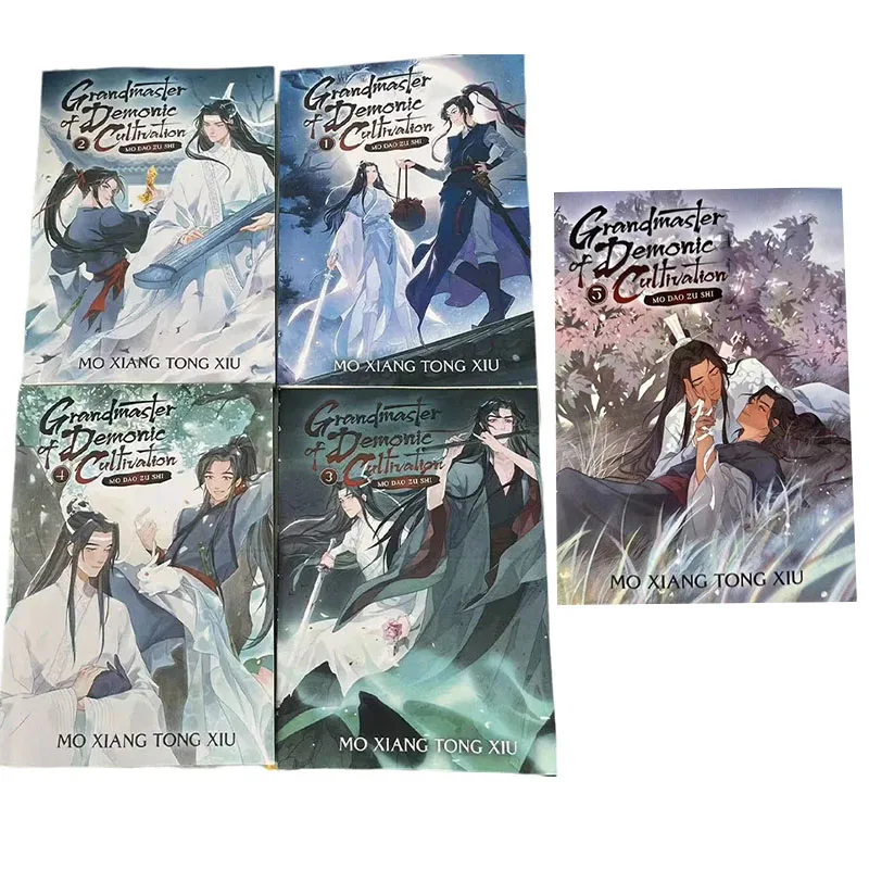 5 Books Grandmaster of Demonic Cultivation: Mo Dao Zu Shi Novel Vol. 1-5  Comic Book English Manga Novel Books - AliExpress