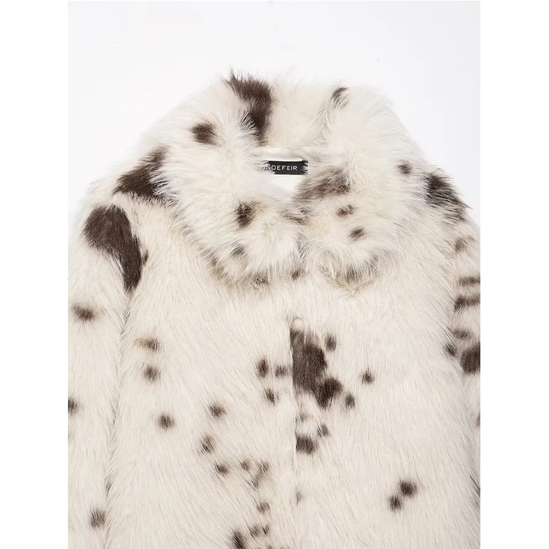 2025 Autumn Winter Faux Fur Jackets for Women Thick Warm Coats Long Sleeve Fluffy Fur Jacket Woman Chic Casual New Outerwear