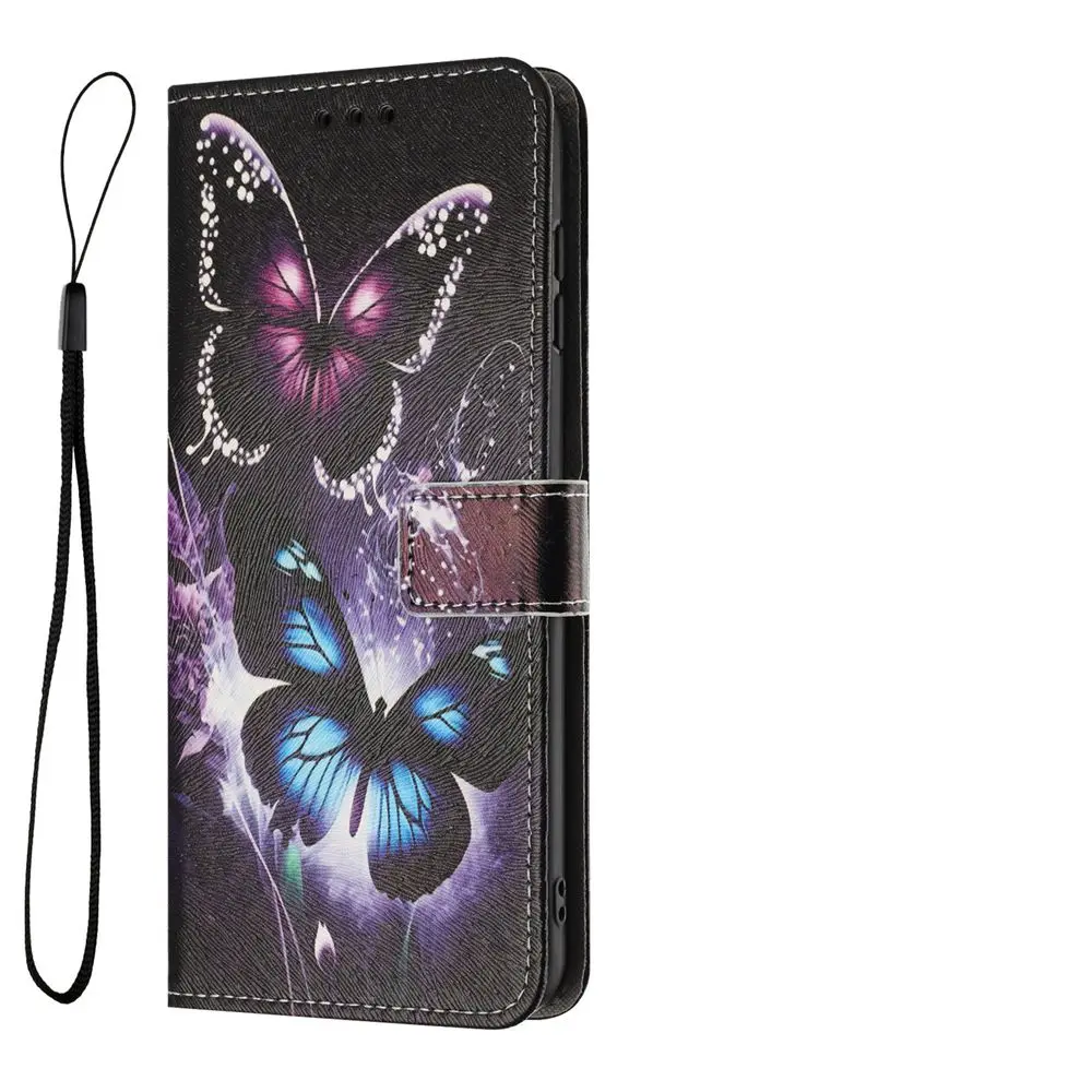 Butterfly Leather Flip Phone Case - Elegant and Durable Back Cover Design