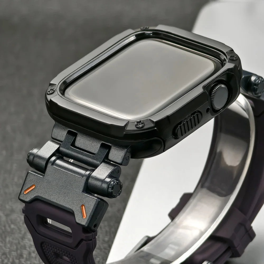 Premium Silicone Strap and TPU Protector Case