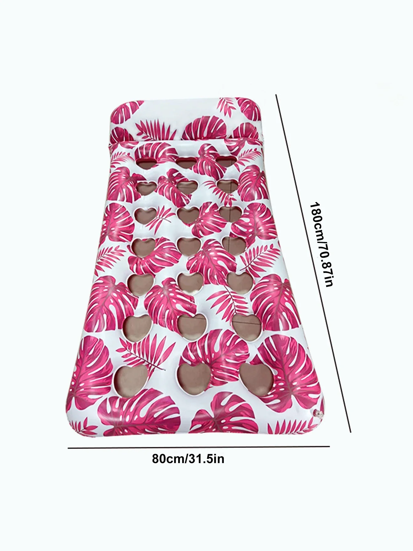 Foldable Inflatable Pool Float Lounge Water Float With Headrest Pool Floaties Raft Floating Pool Lounger Sun Tanning Float Water 6