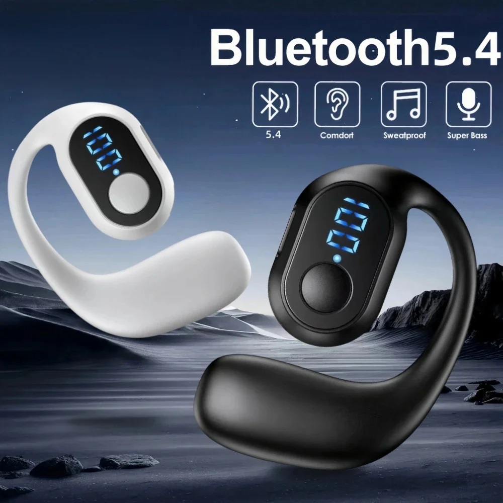 Bluetooth Headphone Digital Display Single Earbud Ultra Long Standby