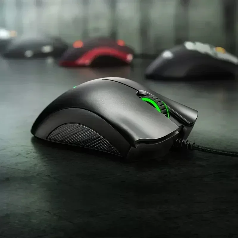 Original Razer DeathAdder Essential Wired Gaming Mouse 6400DPI Optical Sensor 5 Independently Buttons For Laptop PC Gamer