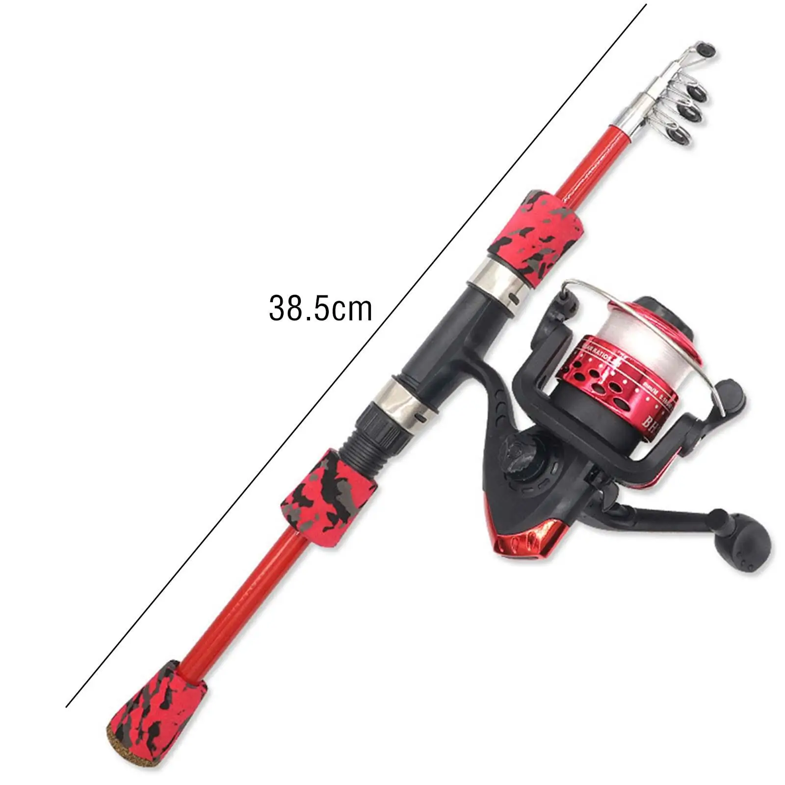 Kids Fishing Rod and Reel Combo Kid Fishing Pole Adjustable 38.5cm to 120cm