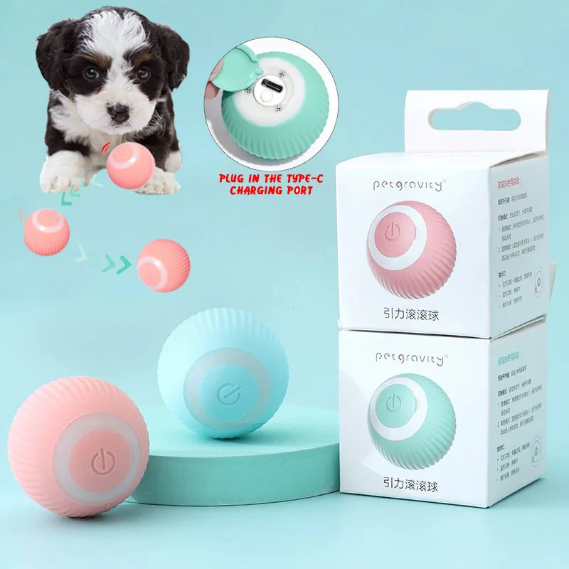 Smart Dog Toys Electric Dog Ball Automatic Rolling Ball Dog Interactive