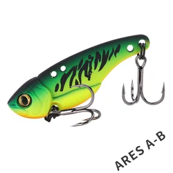 Premium Metal VIB Fishing Lure with Treble Hook and Low Center of Gravity - 5g (Ares - A - Col.B)
