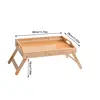 Breakfast Tray For Bed Wood Breakfast Tray With Foldable Legs Versatile Design Small Dining Table For Bed Counter Narrow Cabinet 6