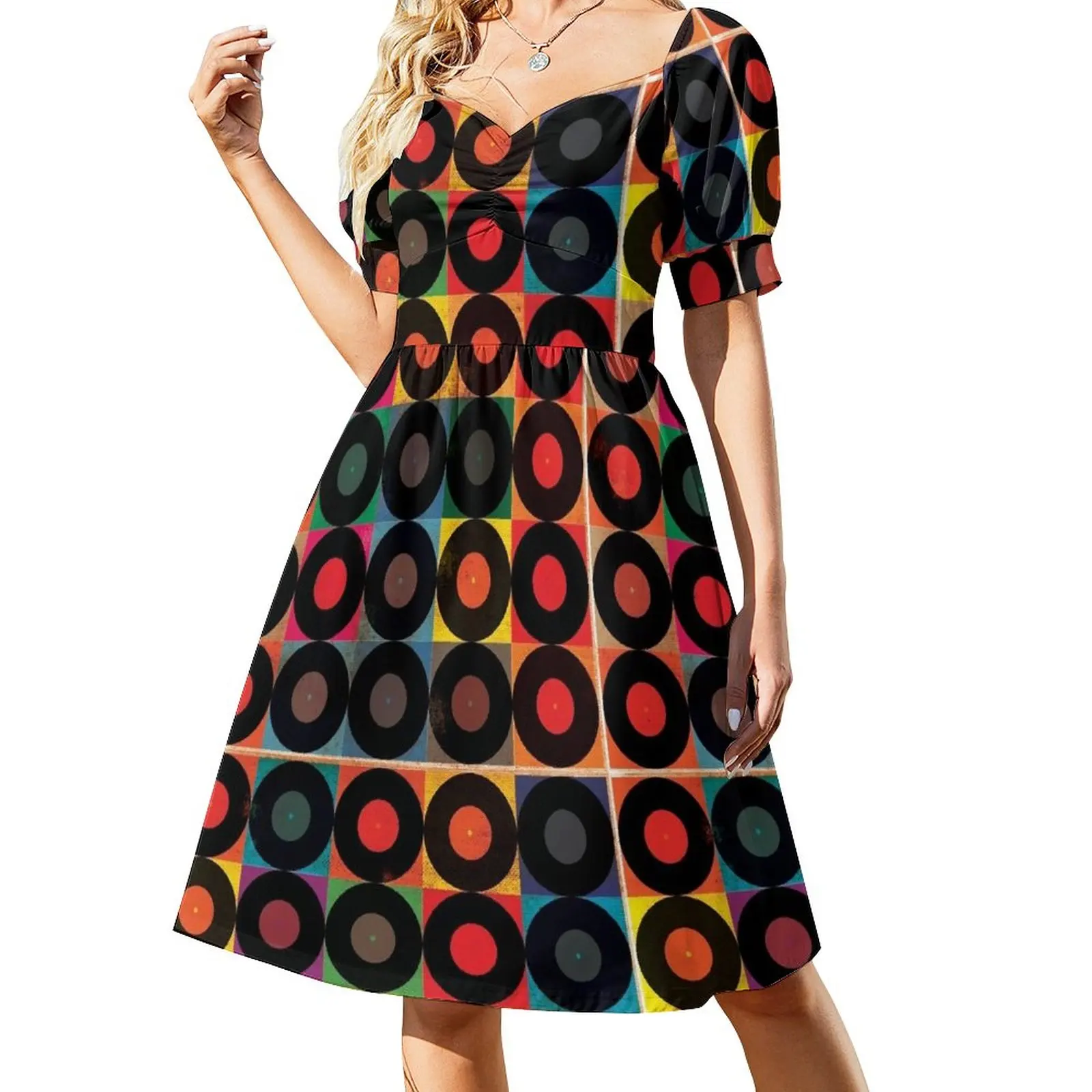 

Vintage Record Pack Sleeveless Dress sexy short dresses daring Dresses for wedding party