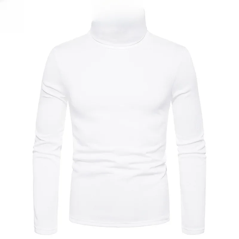 thumbnail image 1 of Camisa de manga larga con diseño de suéter de cuello alto para hombre, 1 of 5