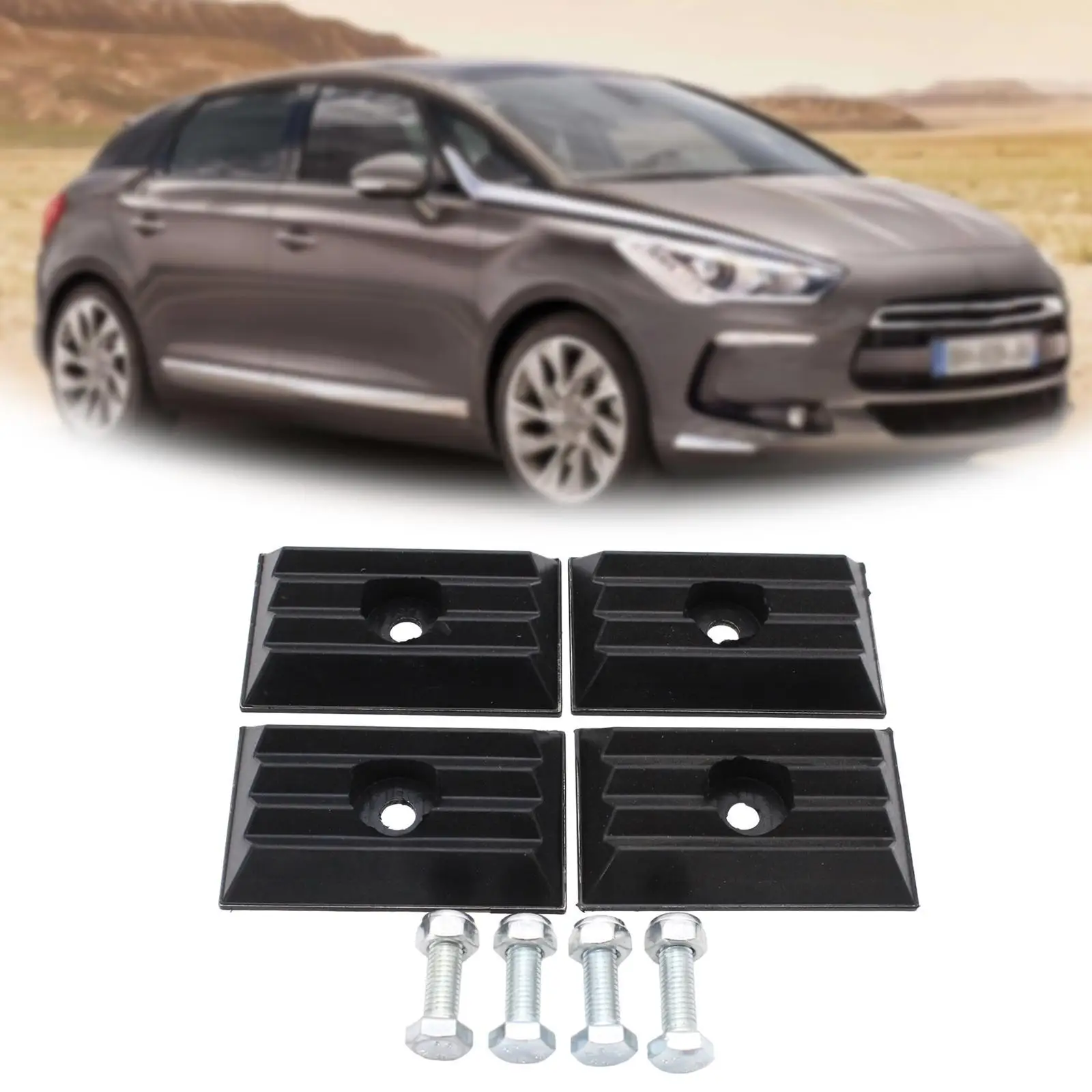 4Pcs 1362685080 Steel Mounting Hardware Easy Installation Rear Suspension Leaf Spring Pads for Citroen Jumper Relay 2006-