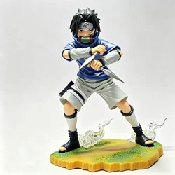Naruto Anime Battle Scene Figurine - Uzumaki Naruto and Sasuke PVC Statue Decor (Sasuke)