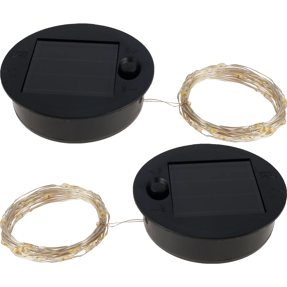 Solar Lantern Replacement Top 4/2pc 30 LED String Lamp Solar Panel Light Lid Battery Box