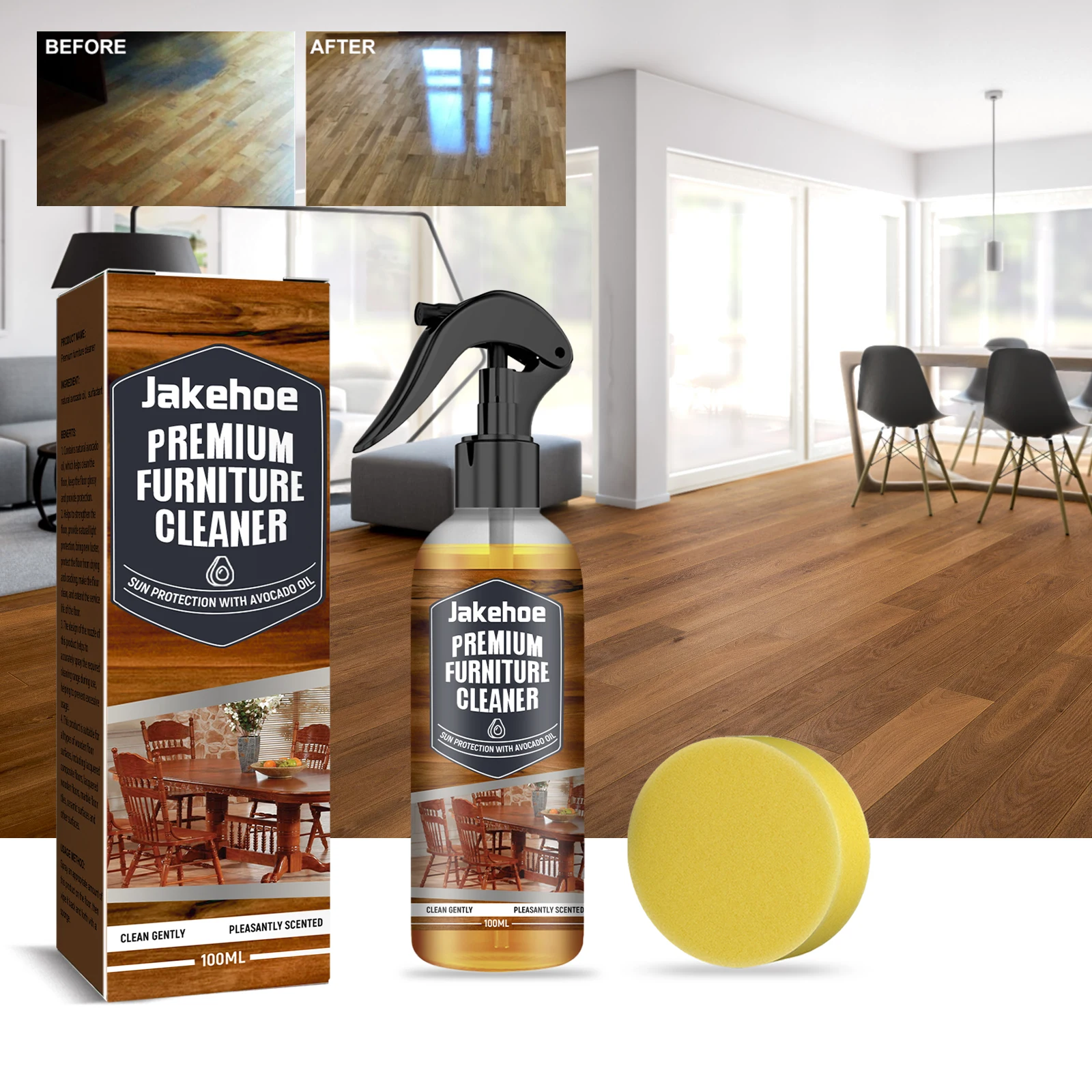 Natural Beeswax Spray Beeswax Furniture Polish Wood Seasoning Beewax for Furniture Floor Tables Cabinets